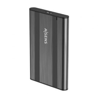 Caja externa para disco duro de 2.5" aisens ase-2526gr/ usb 3.1/ sin tornillos