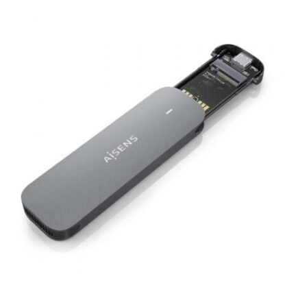 Caja externa para disco ssd m.2 sata aisens asm2-006gry/ usb 3.1/ sin tornillos - Imagen 2