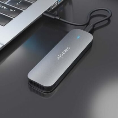 Caja externa para disco ssd m.2 sata aisens asm2-006gry/ usb 3.1/ sin tornillos - Imagen 5