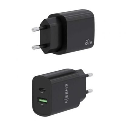 Cargador de pared aisens a110-0755/ 1xusb tipo-c/ 1xusb/ 20w - Imagen 3