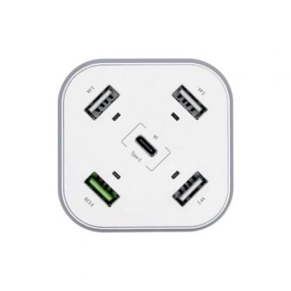 Cargador de mesa aisens asch-5pqc-w/ 1xusb tipo-c/ 4xusb/ 48w - Imagen 2