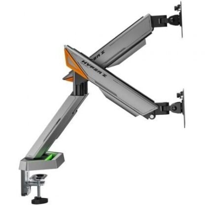 Soporte de mesa gaming para monitor aisens dt38tsrrgb-349/ giratorio/ inclinable/ hasta 16kg/ con iluminación rgb - Imagen 2