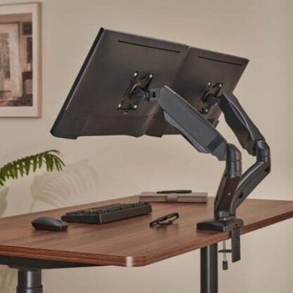 Soporte de mesa con contrapeso para 2 monitores o tv aisens dt32tsr-221/giratorio/ inclinable/ hasta 9kg - Imagen 4