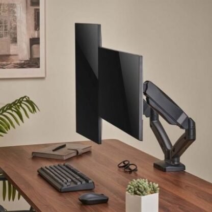Soporte de mesa con contrapeso para 2 monitores o tv aisens dt32tsr-221/giratorio/ inclinable/ hasta 9kg - Imagen 5