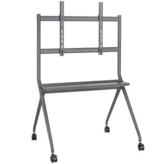 Soporte de suelo con ruedas aisens ft86fe-143 para tv o pantalla interactiva 50"-86"/ hasta 120kg