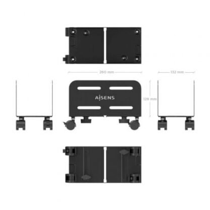Soporte cpu con ruedas para pc aisens mpc06-207 para pc/ hasta 10kg - Imagen 3