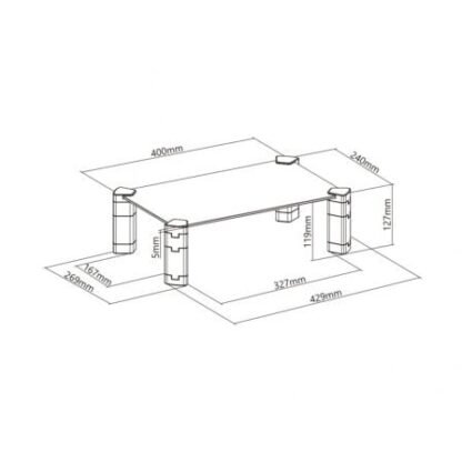 Soporte para monitor aisens mr01c-109/ hasta 20kg - Imagen 3