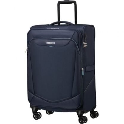 Maleta mediana american tourister summerride spinner 69cm/ 69x43x29cm/ 4 ruedas/ azul marino - Imagen 2