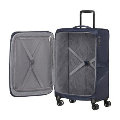 Maleta mediana american tourister summerride spinner 69cm/ 69x43x29cm/ 4 ruedas/ azul marino - Imagen 3