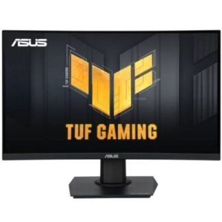 Monitor gaming curvo asus tuf gaming vg24vqer 23.6"/ full hd/ 1ms/ 180hz/ va/ negro