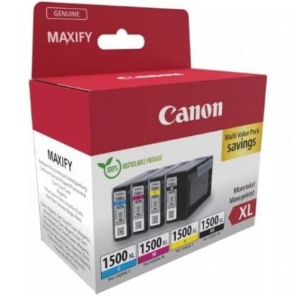 Cartucho de tinta original canon pgi-1500xl multipack alta capacidad/ cian/ magenta/ amarillo/ negro - Imagen 2