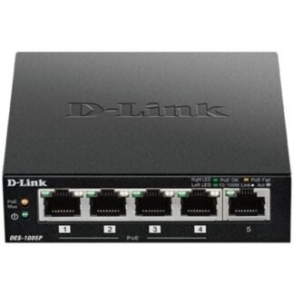 Switch d-link des-1005p 5 puertos/ rj45 10/100mbps poe