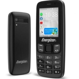 Teléfono móvil energizer e242s+ para personas mayores/ negro