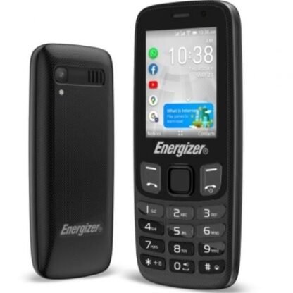 Teléfono móvil energizer e242s+ para personas mayores/ negro