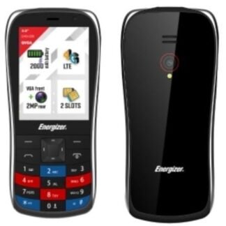 Teléfono móvil energizer e284s para personas mayores/ negro