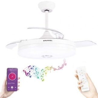 Ventilador de techo grunkel skywind-42bt2/ 30w/ 3 aspas 106cm/ 6 velocidades