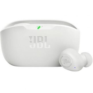 Auriculares bluetooth jbl wave buds con estuche de carga/ autonomía 8h/ blancos