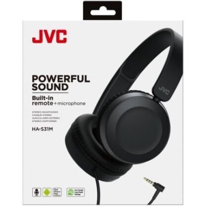 Auriculares jvc ha-s31m/ con micrófono/ jack 3.5/ negros - Imagen 5