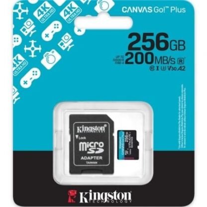 Tarjeta de memoria kingston canvas go! plus 256gb microsd xc con adaptador/ clase 10/ 200mbs - Imagen 3