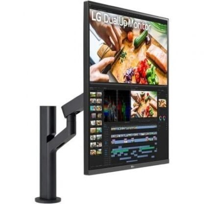 Monitor profesional lg dualup ergo 28mq780-b 27.6"/ sdqhd/ multimedia/ regulable en altura/ negro - Imagen 2