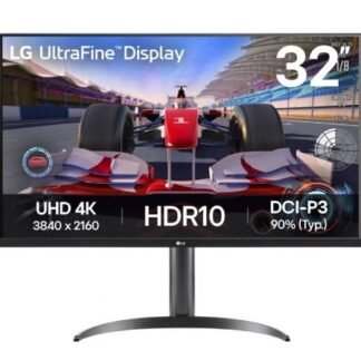Monitor profesional lg ultrafine 32ur550k-b 31.5"/ 4k/ multimedia/ regulable en altura/ negro