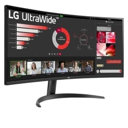 Monitor profesional ultrapanorámico curvo lg 34wr50qk-b 34"/ wqhd/ negro - Imagen 2