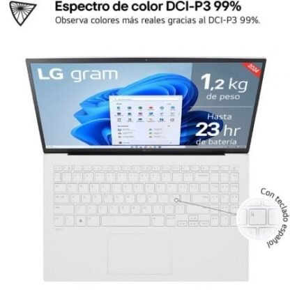 Portátil lg gram 15z90s-g aa74b intel core ultra 7-155h/ 16gb/ 512gb ssd/ 15.6"/ win11 - Imagen 2