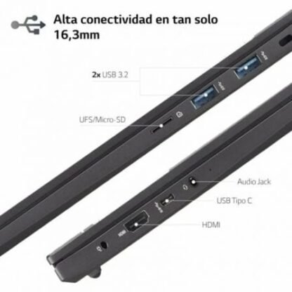 Portátil lg ultra 16ud70r-g.ax76b ryzen 7 7730u/ 16gb/ 512gb ssd/ 16"/ sin sistema operativo - Imagen 5