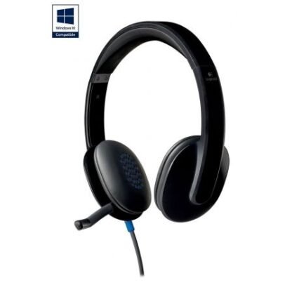 Auriculares logitech h540/ con micrófono/ usb/ negros - Imagen 4