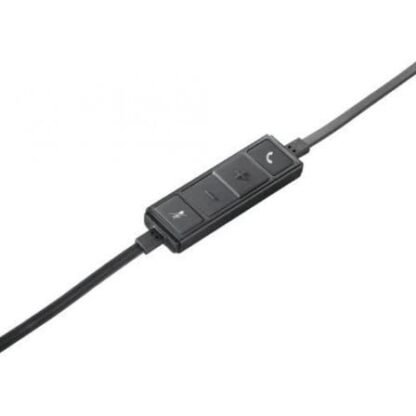 Auriculares logitech h650e/ con micrófono/ usb/ negros - Imagen 2