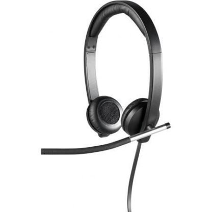 Auriculares logitech h650e/ con micrófono/ usb/ negros - Imagen 3