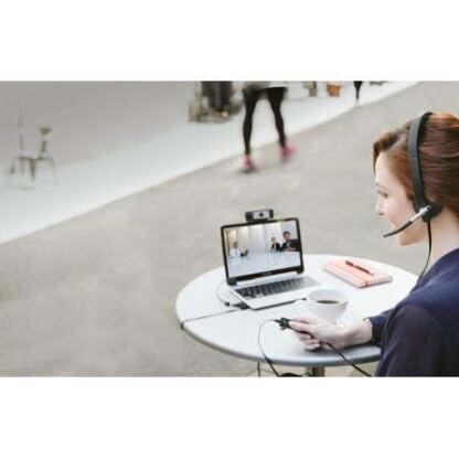 Auriculares logitech h650e/ con micrófono/ usb/ negros - Imagen 4