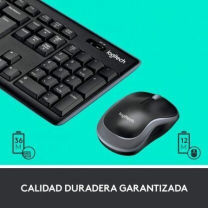 Teclado y ratón inalámbricos logitech wireless combo mk270 - Imagen 3