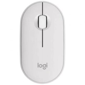 Ratón inalámbrico logitech pebble 2 m350s/ hasta 1000 dpi/ blanco