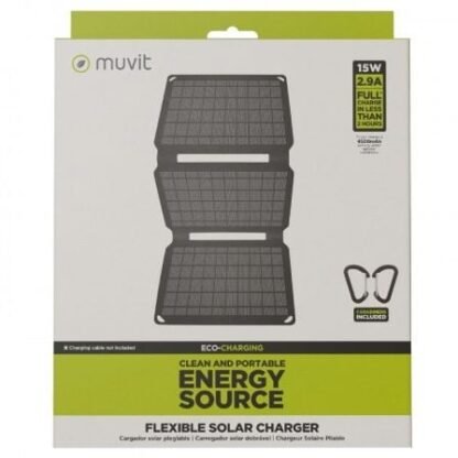 Panel solar portátil muvit mcsch0002/ 1xusb/ 15w - Imagen 3