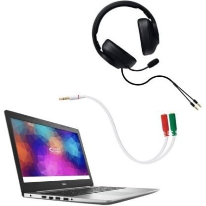 Cable estéreo nanocable 10.24.1201/ jack 3.5 macho - 2x jack 3.5 hembra/ 20cm/ blanco - Imagen 4