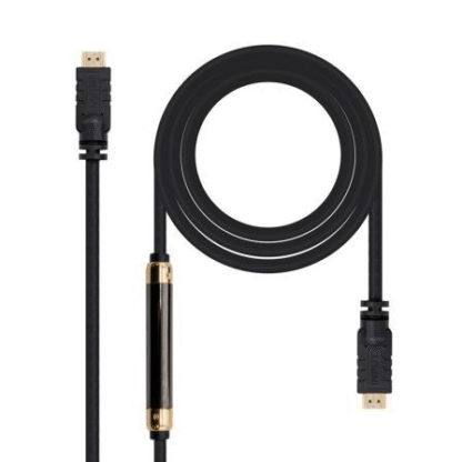 Cable hdmi nanocable 10.15.1830/ hdmi macho - hdmi macho/ 30m/ negro - Imagen 2