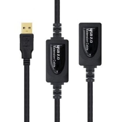 Cable alargador usb 2.0 nanocable 10.01.0213/ usb macho - usb hembra/ 15m/ negro - Imagen 2