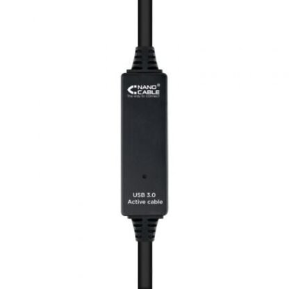 Cable alargador usb 3.0 nanocable 10.01.0313/ usb macho - usb hembra/ 15m/ negro - Imagen 3