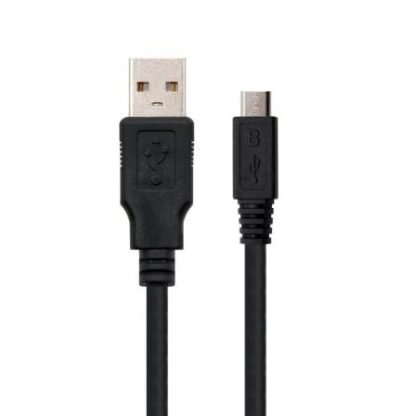 Cable usb 2.0 nanocable 10.01.0500/ usb macho - microusb macho/ 80cm/ negro - Imagen 2
