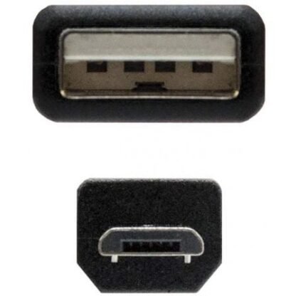 Cable usb 2.0 nanocable 10.01.0501/ usb macho - microusb macho/ 1.8m/ negro - Imagen 3
