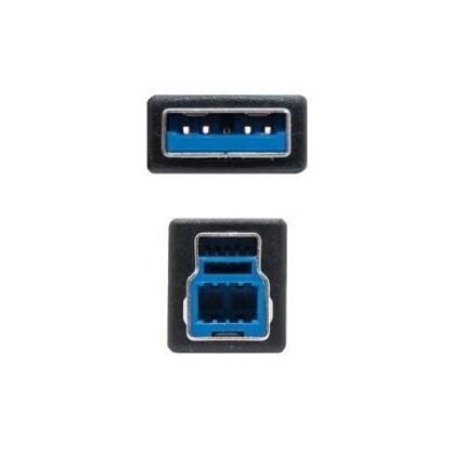Cable usb 3.0 impresora nanocable 10.01.0802-bk/ usb tipo-b macho - usb macho/ 2m/ negro - Imagen 3