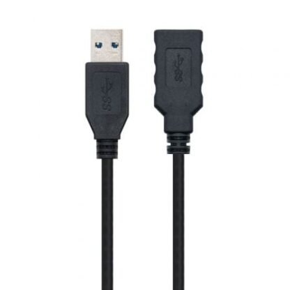 Cable alargador usb 3.0 nanocable 10.01.0903-bk/ usb macho - / usb hembra/ 3m/ negro - Imagen 3