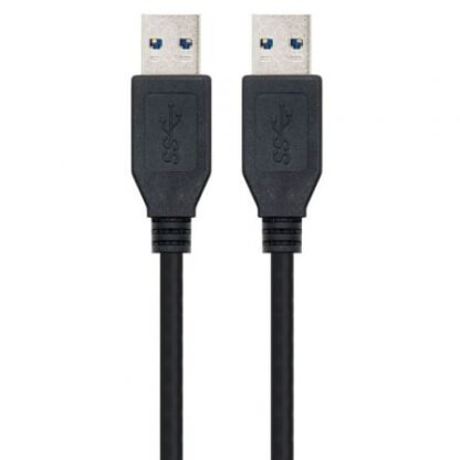 Cable usb 3.0 nanocable 10.01.1001-bk/ usb macho - usb macho/ 1m/ negro - Imagen 2