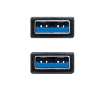 Cable usb 3.0 nanocable 10.01.1001-bk/ usb macho - usb macho/ 1m/ negro - Imagen 3