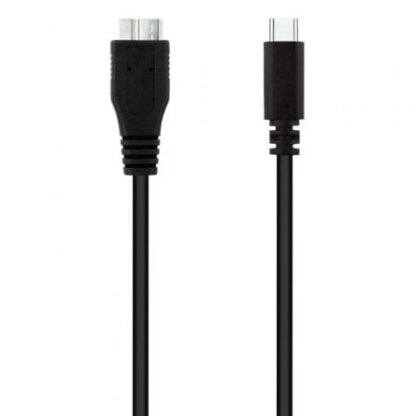 Cable usb 3.0 tipo-c nanocable 10.01.1201-bk/ usb tipo-c macho - microusb macho/ 1m/ negro - Imagen 2