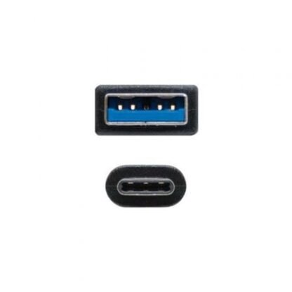 Cable usb 3.1 nanocable 10.01.4001/ usb tipo-c macho - usb macho/ 1m/ negro - Imagen 2