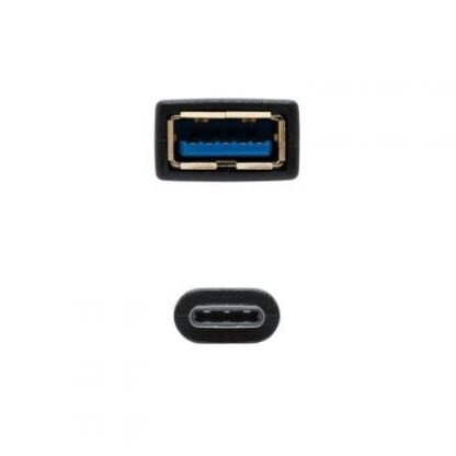 Cable usb 3.1 nanocable 10.01.4201/ usb tipo-c macho - usb hembra/ 15cm/ negro - Imagen 2