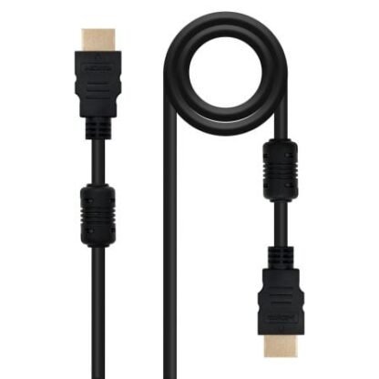Cable hdmi 1.4 nanocable 10.15.1802/ hdmi macho - hdmi macho/ 1.8m/ negro - Imagen 2