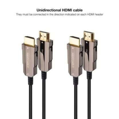 Cable hdmi 2.0 aoc 4k nanocable 10.15.2020/ hdmi macho - hdmi macho/ 20m/ negro - Imagen 3